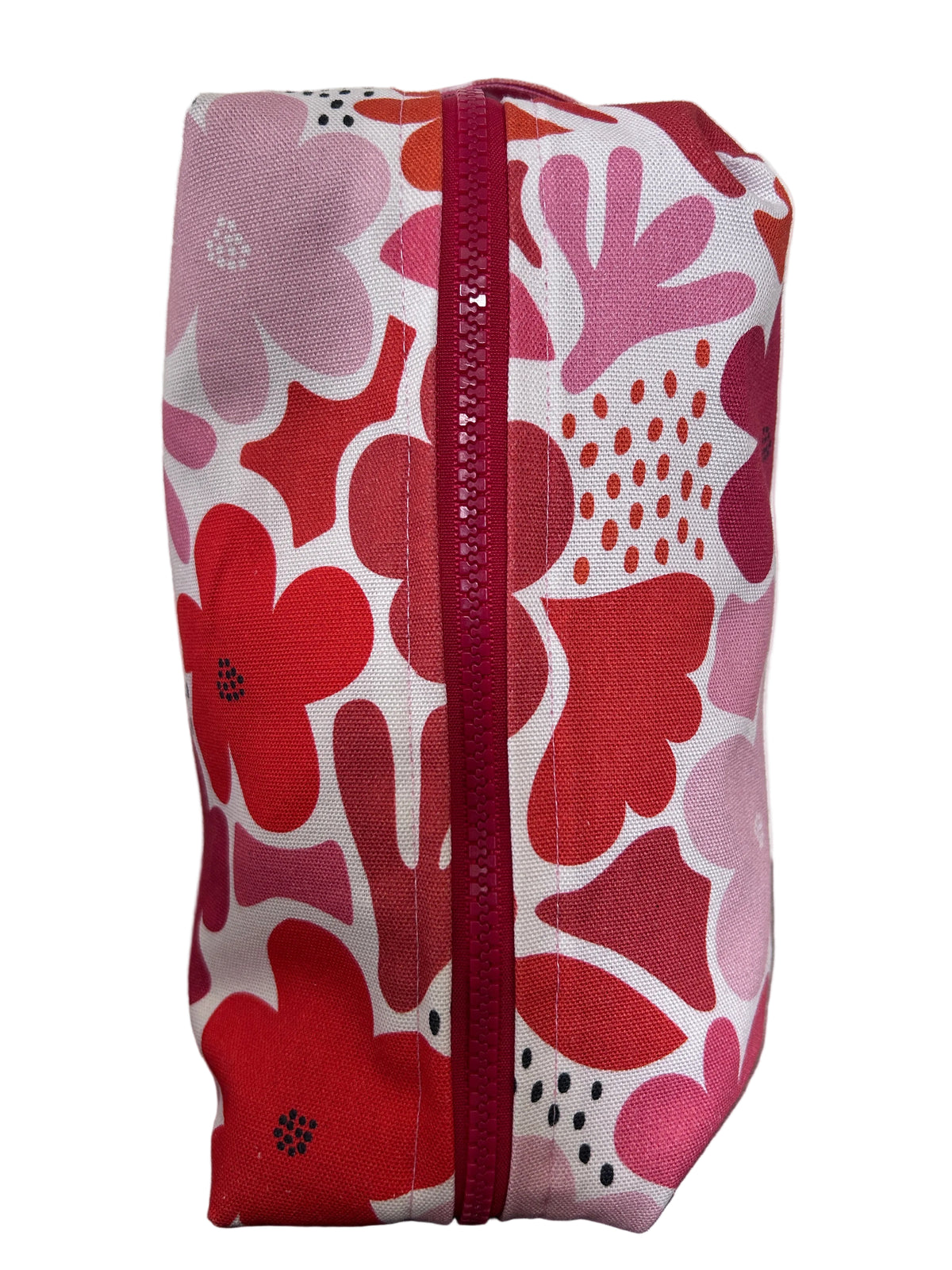 Daisy Red/Pink Utility Travel Case – Toiletry Bag / Dopp Kit (Australian Made)