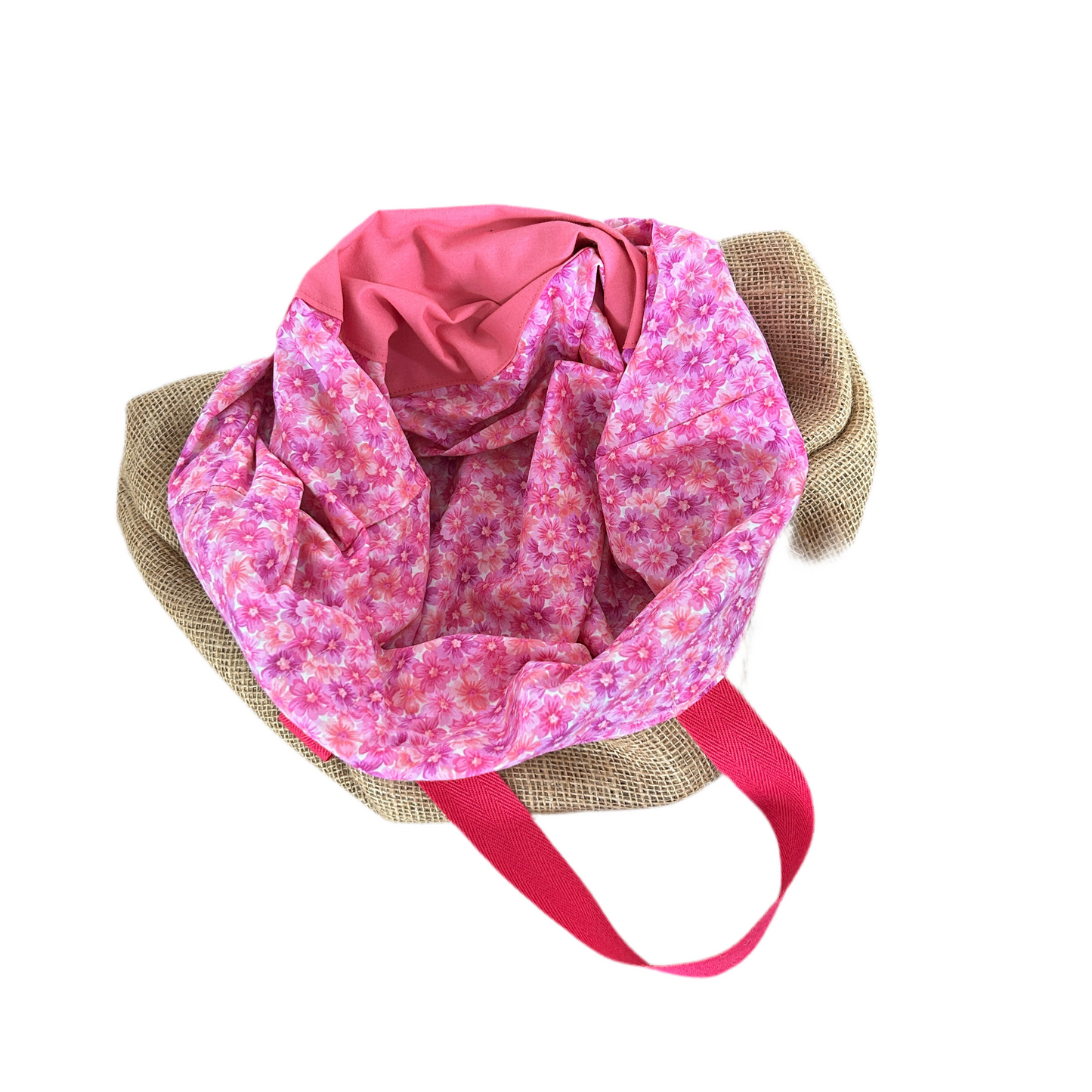 Reusable Shopping Bag - Pink Floral