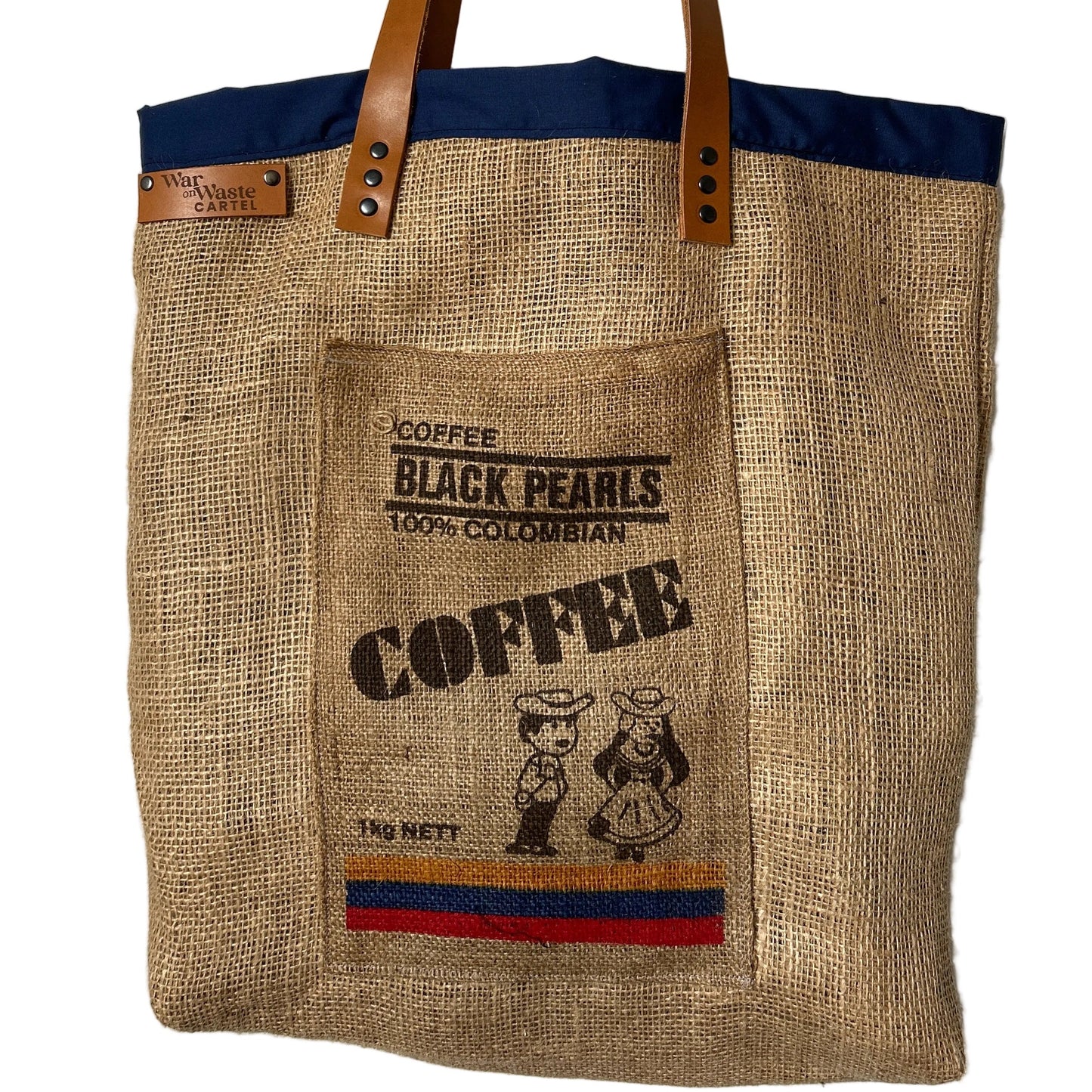 Upcycled Tote Bag | Colombian Coffee | Eco-friendly luxe bag