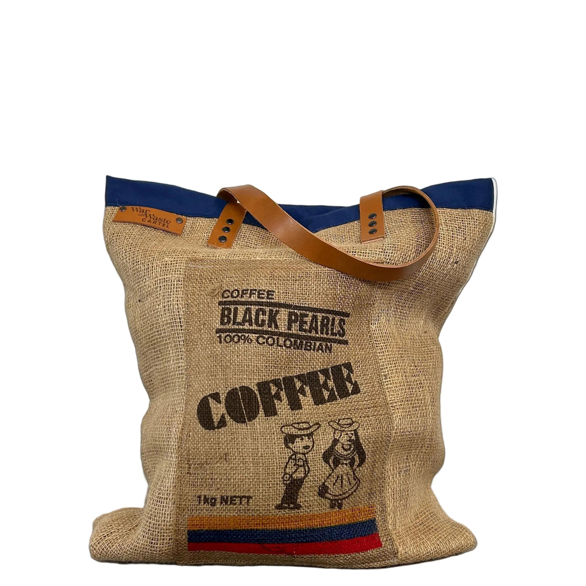 Upcycled Tote Bag | Colombian Coffee | Eco-friendly luxe bag