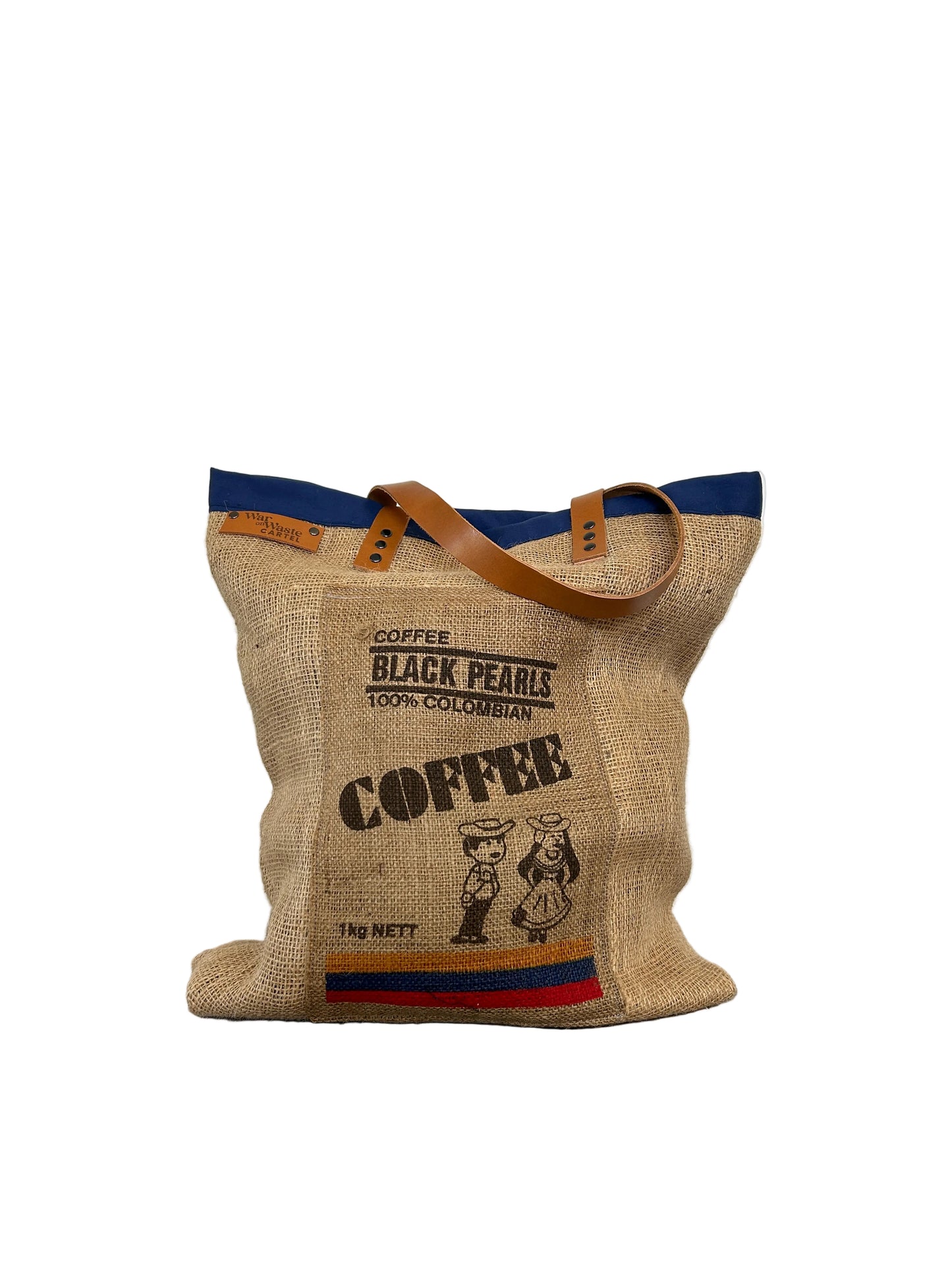 Upcycled Tote Bag | Colombian Coffee | Eco-friendly luxe bag