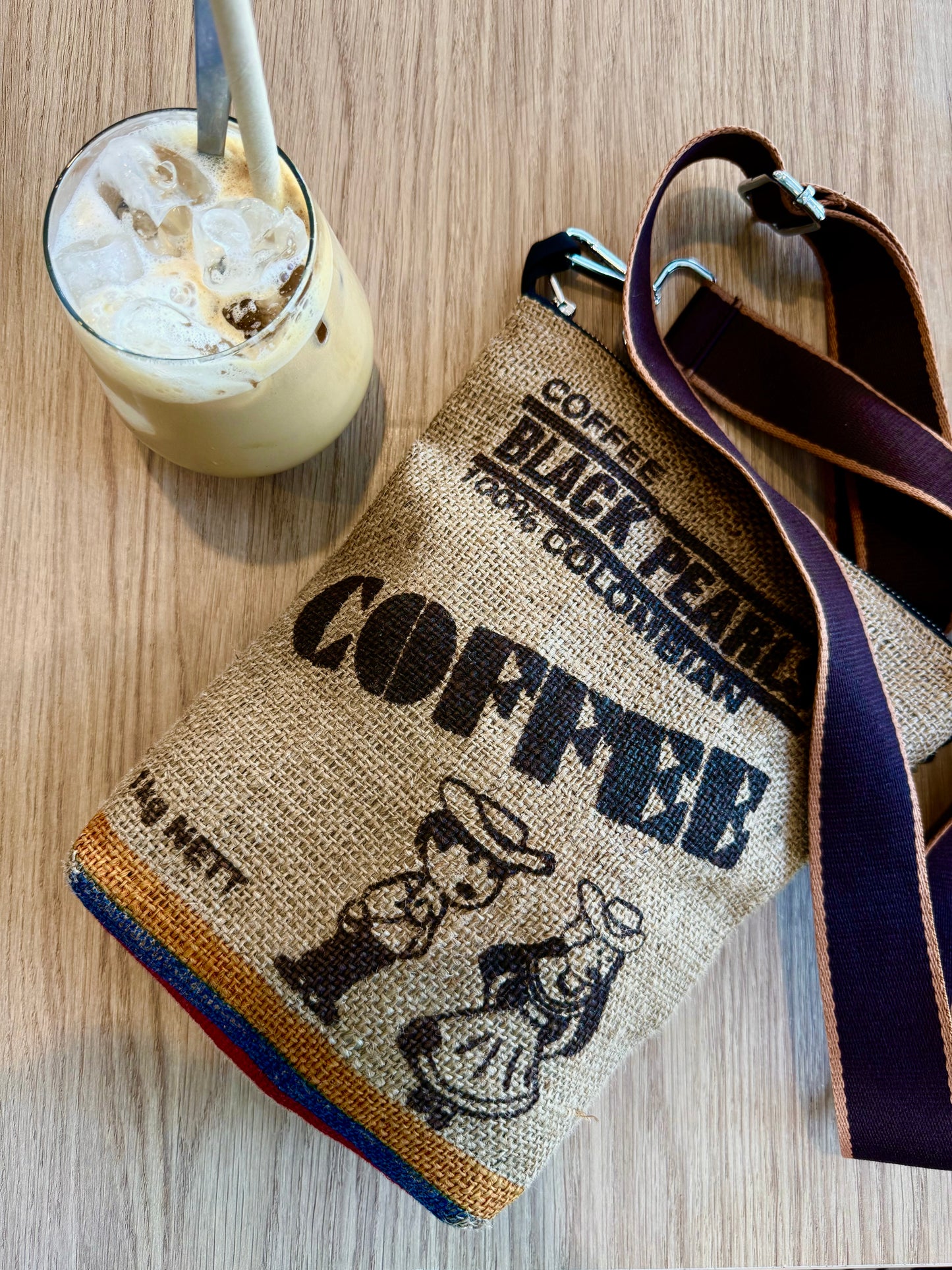 Cross body bag - Black Pearl Coffee