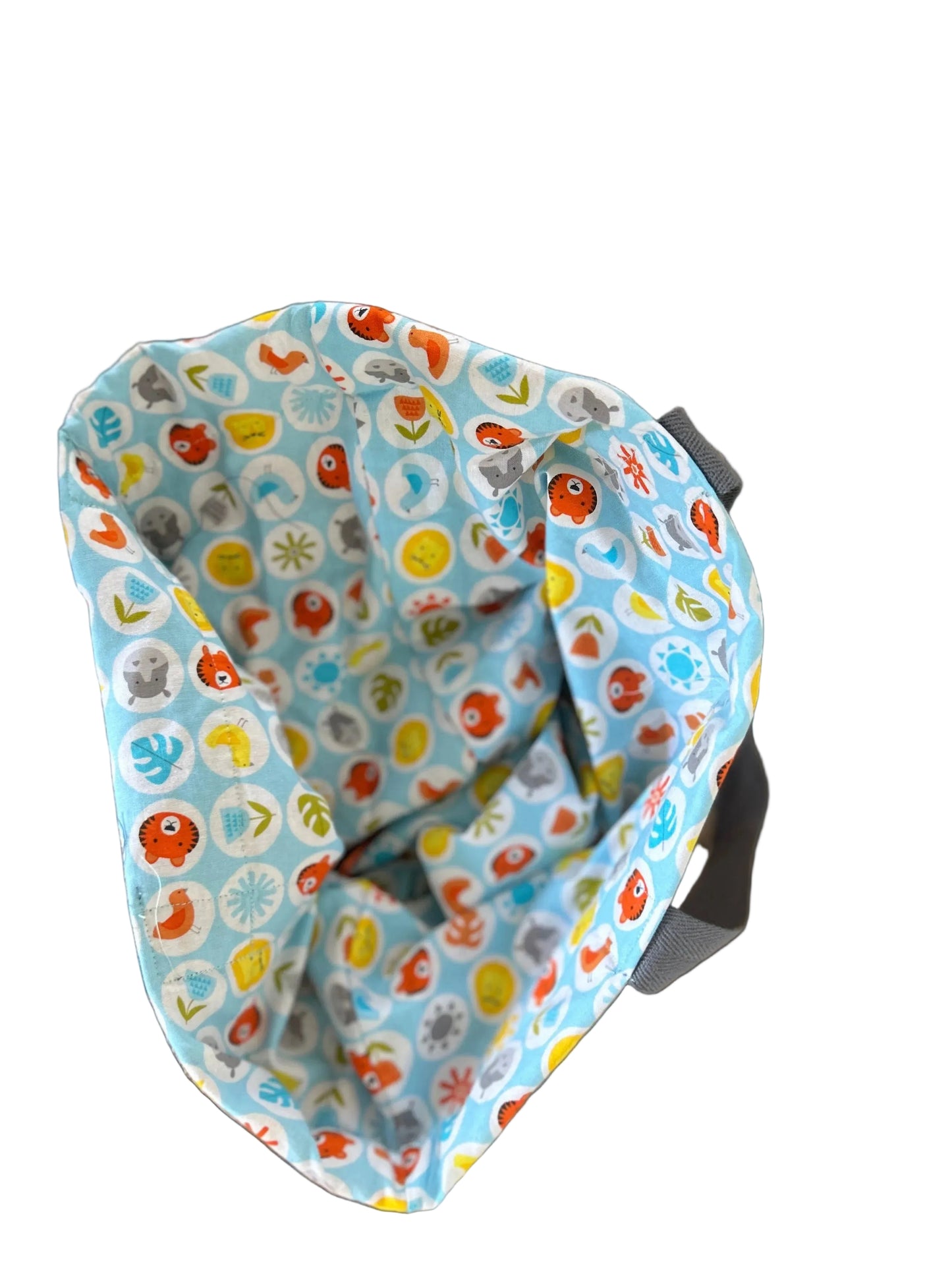 Reusable Shopping Bag - Grey handles