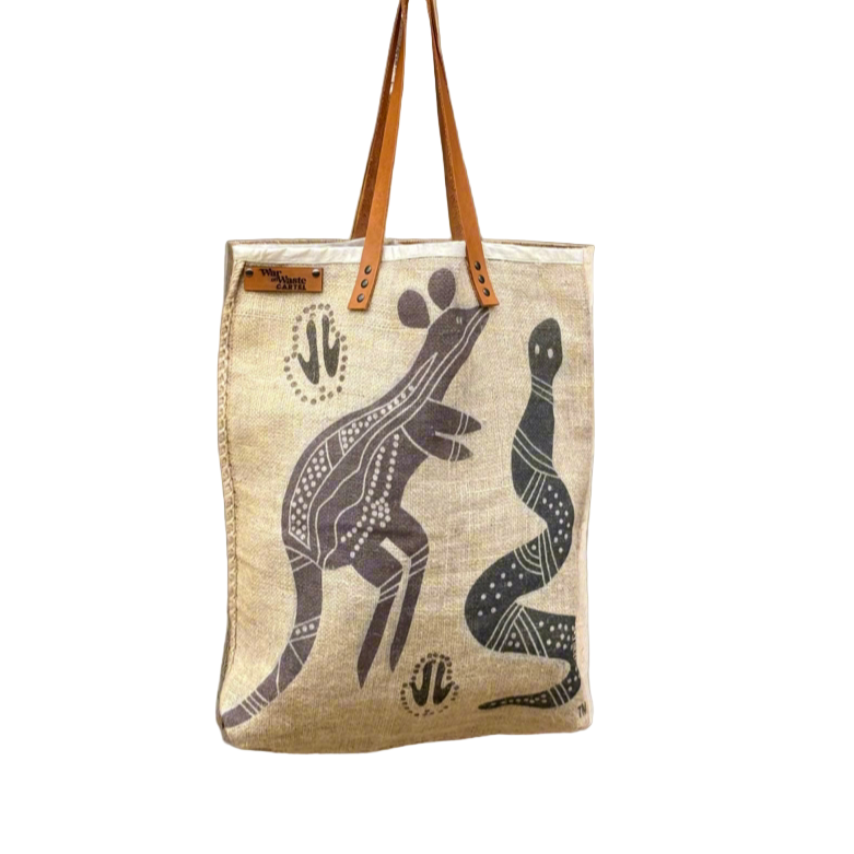 Upcycled Tote Bag | Australian Grown Coffee | Eco-friendly luxe bag