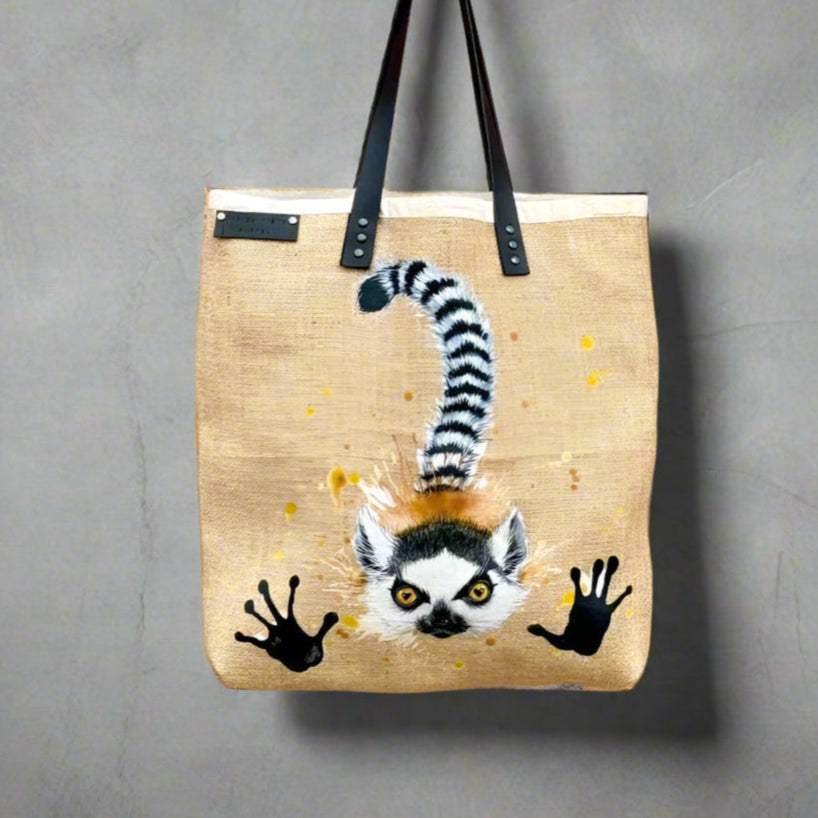 Upcycled Tote Bag | Lovely Lemur | War On Waste Cartel