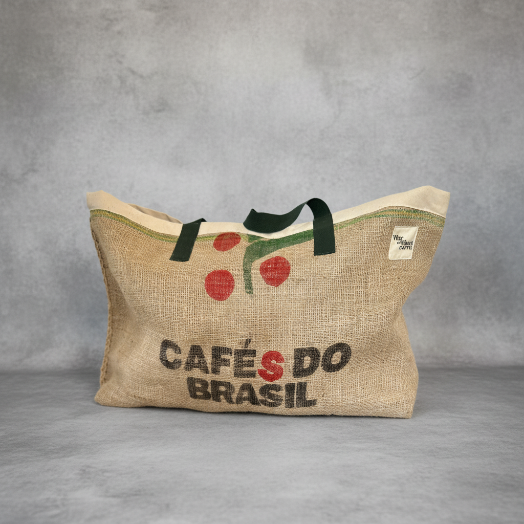 Upcycled Tote Carry Bag | Cafe Brazil | War On Waste Cartel