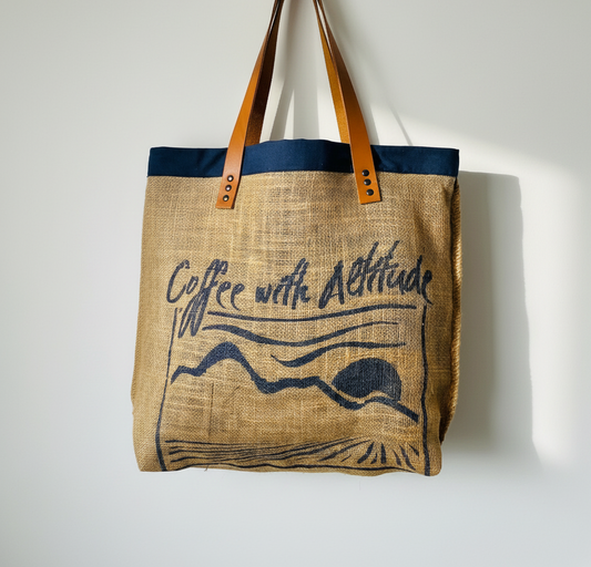 Upcycled Tote Bag | Coffee with Altitude | War On Waste Cartel