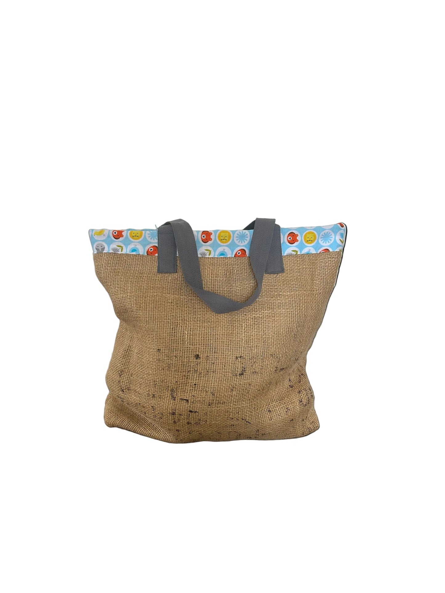 Reusable Shopping Bag - Grey handles