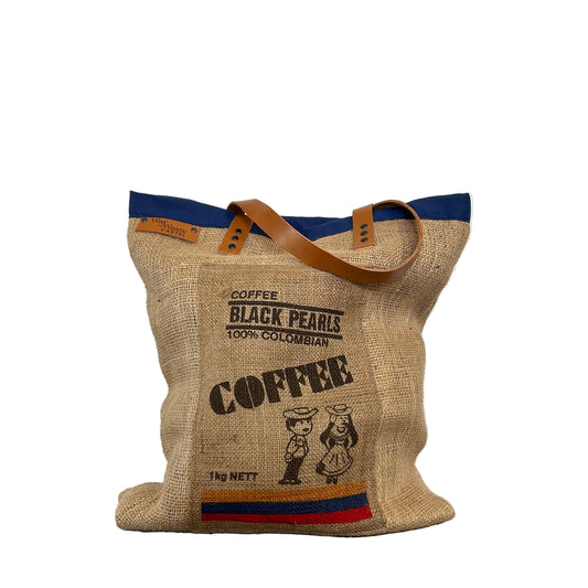 Upcycled Tote Bag | Colombian Coffee | Eco-friendly luxe bag
