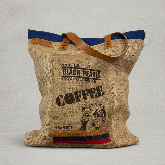 Upcycled Tote Bag | Colombian Coffee | Eco-friendly luxe bag