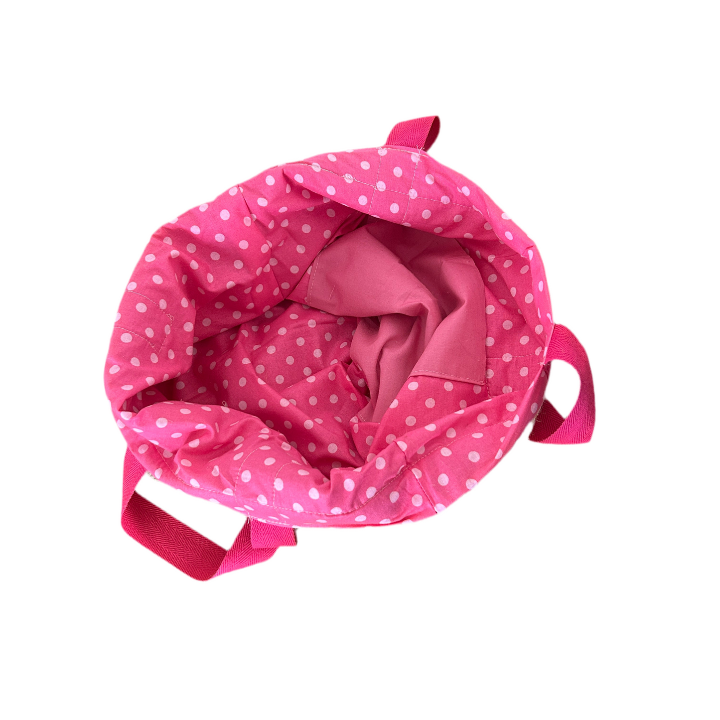 Reusable Shopping Bag - Pink Polka Dots